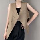 Double-breasted Asymmetrical Vest