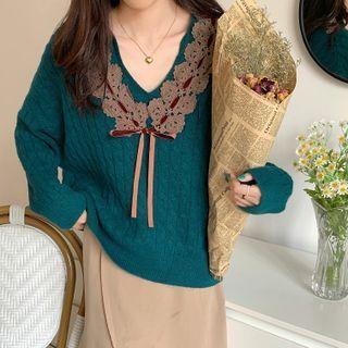 Back Pointelle-knit Top