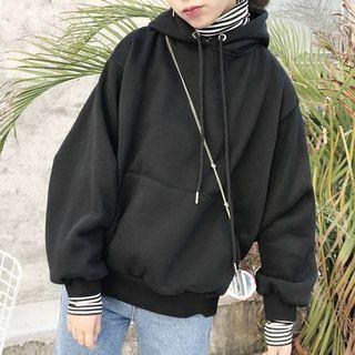 Striped Mock Two-piece Hoodie