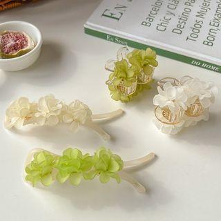 Flower Plastic Alloy Hair Clip (various Designs)