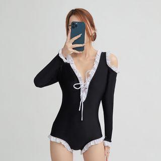 Ruffle Trim Swimsuit (various Designs)
