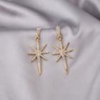Rhinestone Star Dangle Earring E3190 - As Shown In Figure - One Size
