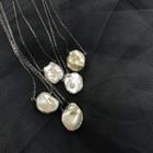 Irregular Peal Pendant Necklace Necklace - Faux Pearl - One Size