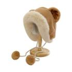 Bear Ear Pom Pom Trapper Hat