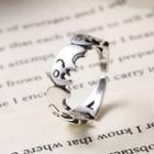Elephant Open Ring Silver - One Size