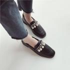 Faux-leather Pearl Loafers