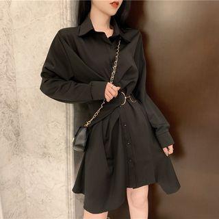 Slim-cut Long-sleeve Shirtdress