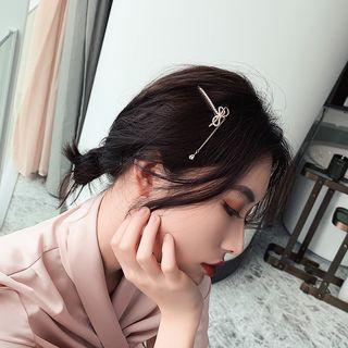 Rhinestone Bow Hair Pin As Shown In Figure - One Size