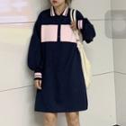 Polo Pullover Dress As Shown In Figure - One Size