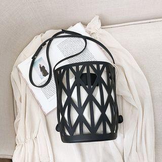 Set: Perforated Bucket Bag + Pouch