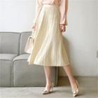 Textured Knit Skirt Ivory - One Size