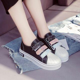 Glittered Velcro Sneakers