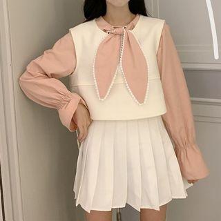 Tie Neck Blouse / Vest