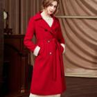 Double-breasted Coat Red - L