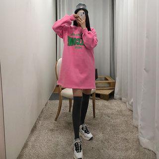 Letter Print Sweatshirt Dress