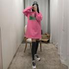 Letter Print Sweatshirt Dress