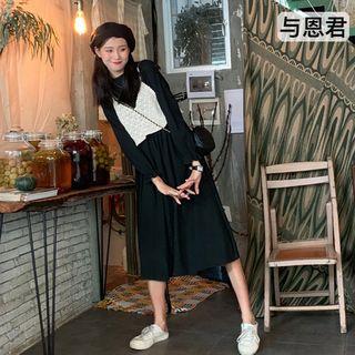 Long Sleeve Dress / Lace Tank Top