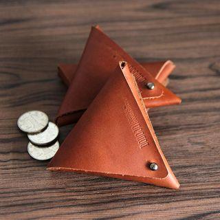 Genuine Leather Triangle Coin Purse