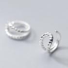 Sterling Silver Clip-on Earring 1 Pair - S925 Silver - Silver - One Size