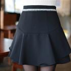 Fringe-trim Ruffle-layered Skirt