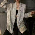 Leopard Print Shirt White - One Size