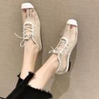 Transparent Lace Up Sneakers