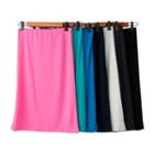 Elastic-waist Midi Skirt