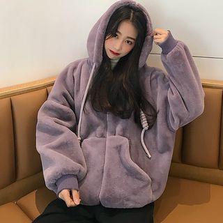Oversized Velvet Hoodie