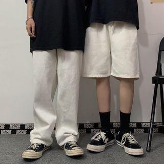 Denim Shorts / Straight Leg Jeans