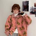 Printed Bear Woolen Jacket