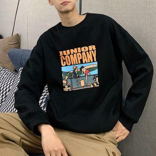 Couple Matching Graphic Print Sweatshirt