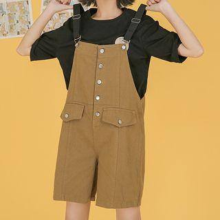 Plain Jumper Shorts Khaki - One Size