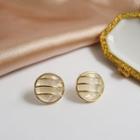 Shell Disc Earring 1 Pair - One Size