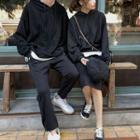 Couple Matching Mock Two Piece Hoodie / Midi Skirt / Set