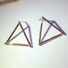 925 Sterling Silver Triangle Earrings