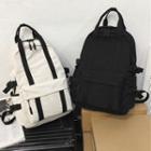 Lightweight Snap Buckled Zipped Backpack
