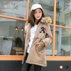 Shearling Lined Patched Parka