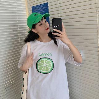 Lemon Printed Short Sleeve T-shirt