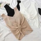 V-neck Twisted Tank Top