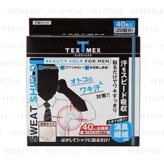 Tex-mex - Beauty Help For Men Sweat Shield (skin Color) 40 Pcs