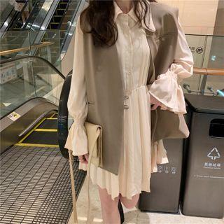 Mini A-line Shirt Dress / Vest