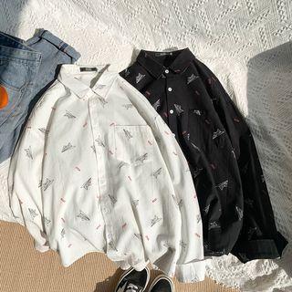 Printed Pocket Detail Shirt