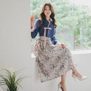 Hanbok Skirt ( Maxi / Floral )