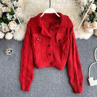 Mock Pocket Knit Jacket