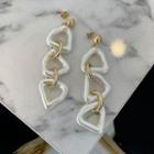 Chain Drop Earrings Gold & Ivory - One Size