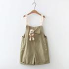 Bear Applique Jumper Shorts