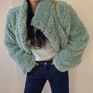 High-neck Hidden-button Dumble Jacket