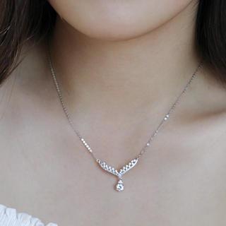 Rhinestone Drop Necklace
