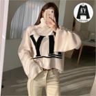 Ny Wide-sleeve Cropped Sweater