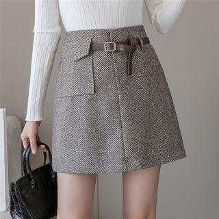 Chevron Mini Skirt